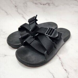 Chaco Chillos Black Slide Sandals Slip-On Flats Shoes Hiking Outdoors Women's 6